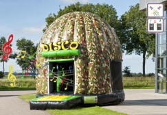 wholesale Disco Army Inflatable bounce house suppliers