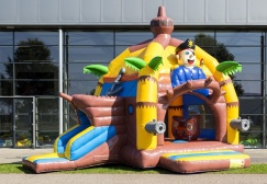 wholesale Inflatable Pirate Moonwalk with Slide suppliers
