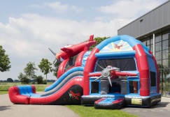 Large Airplane Bounce House With Slide Suppliers