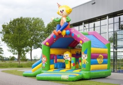 wholesale Party Inflatable Moonwalk With Slide  suppliers