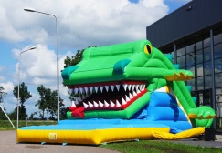 Big Mouth Inflatable Snapping Crocodile Slide Suppliers