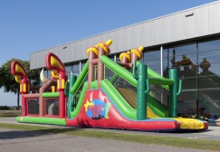 wholesale 17m Cowboy Inflatable Challenging Run Obstacle Course suppliers