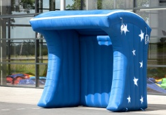 wholesale Blue Inflatable Popcorn Stand Booth suppliers