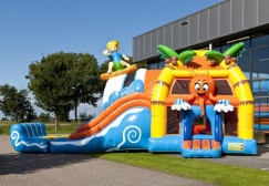 Large Beach Inflatable Combo With Pool suppliers