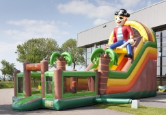wholesale Mutliplay commercial inflatable pirate bouncer slide suppliers