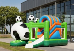 wholesale Soccer Inflatable Bouncer With Slide suppliers