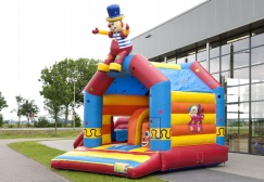 Inflatable Clown Bounce House With Slide